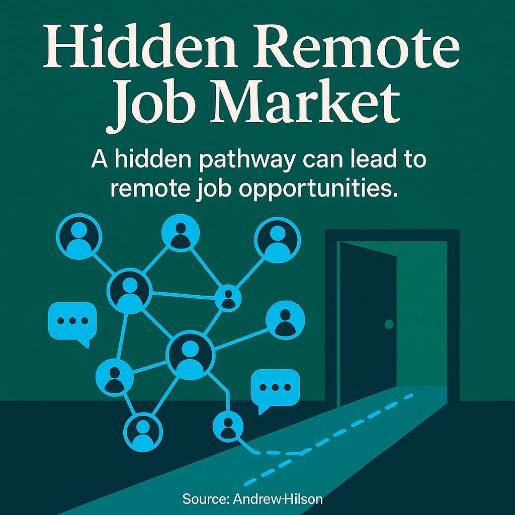 Remote positions are rarely filled through traditional job board applications – they require proactive outreach and relationship building