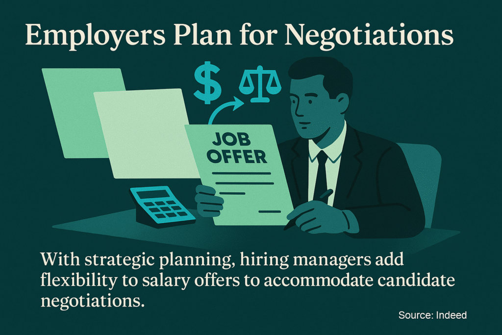 Studies show that most hiring managers build flexibility into their initial offers specifically because they anticipate this conversation